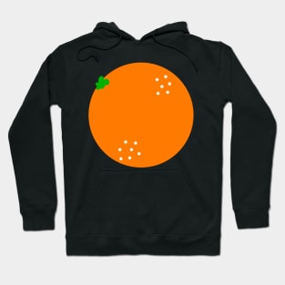 Bright Orange Pattern Hoodie